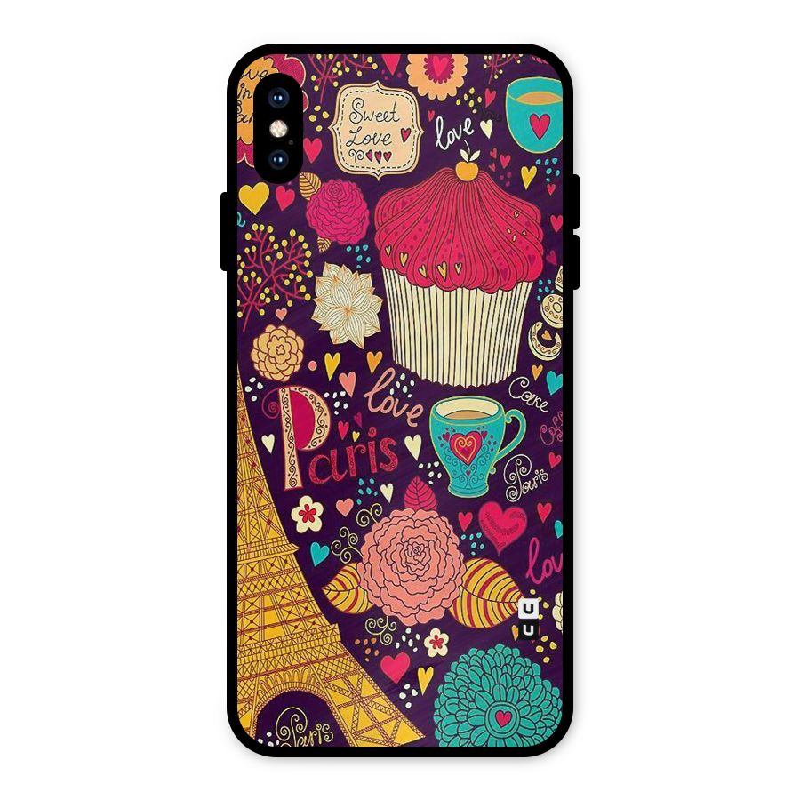 Sweet Love Metal Back Case for iPhone XS Max