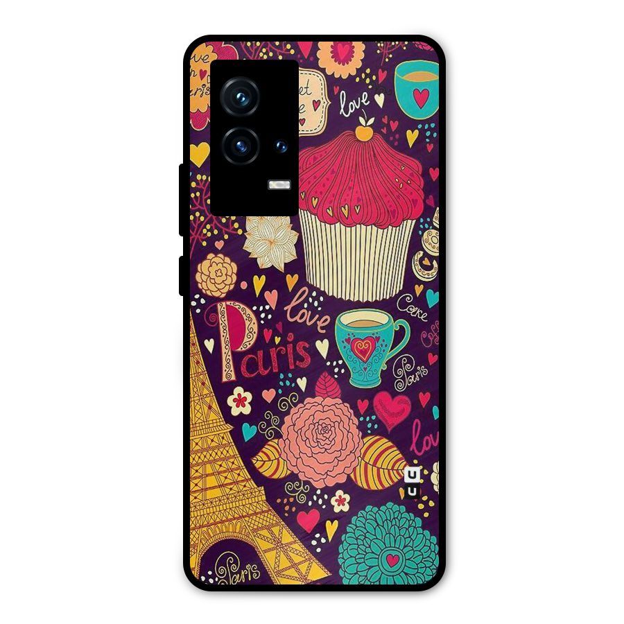 Sweet Love Metal Back Case for iQOO 9 5G