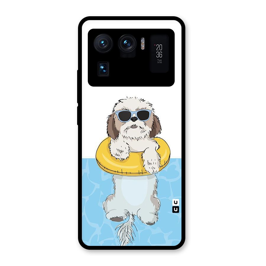 Swimming Doggo Glass Back Case for Mi 11 Ultra
