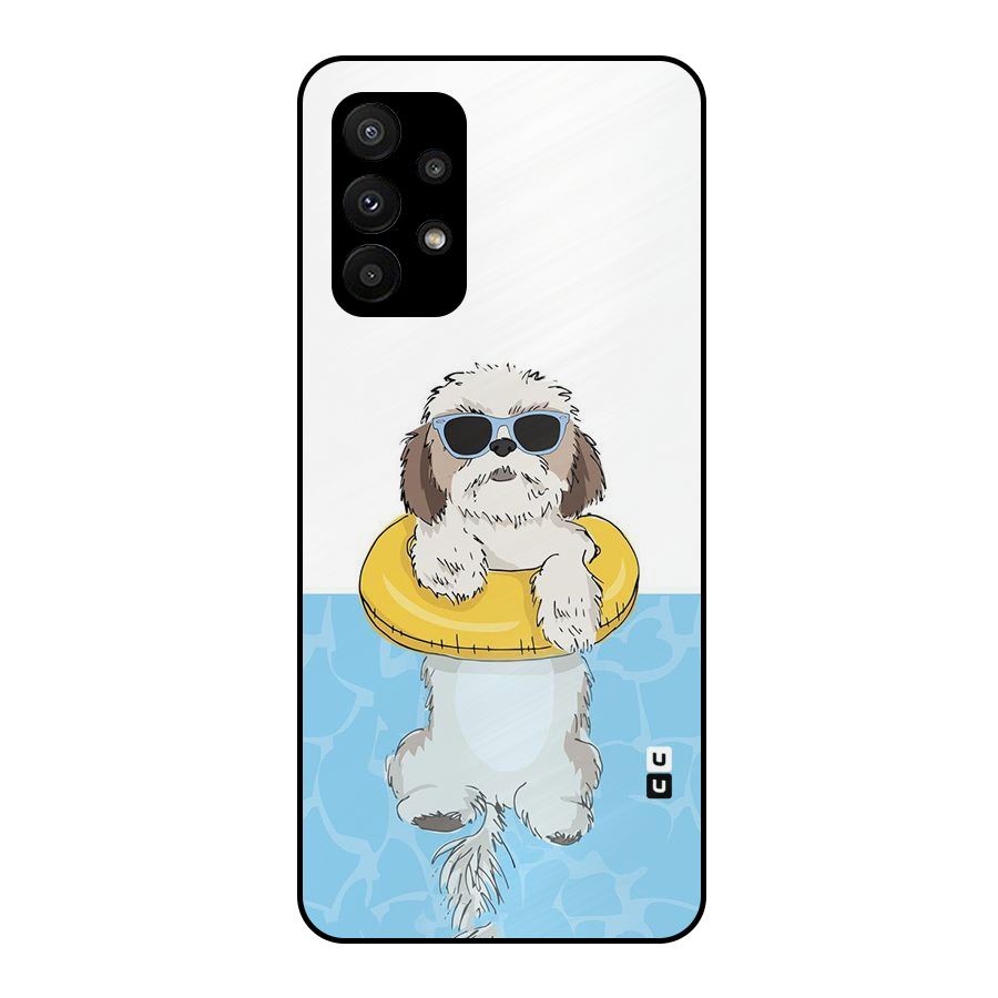 Swimming Doggo Metal Back Case for Galaxy A23