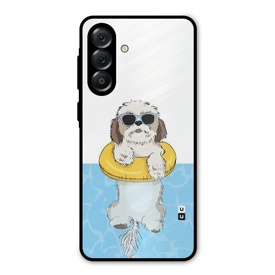 Swimming Doggo Metal Back Case for Galaxy A36