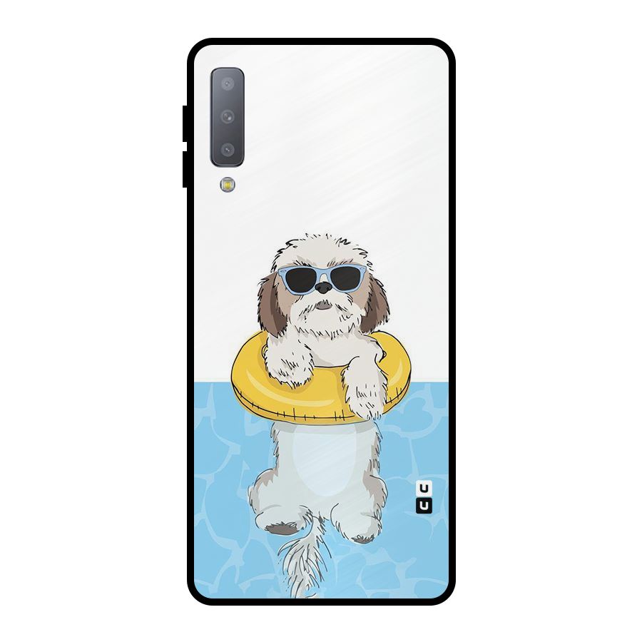 Swimming Doggo Metal Back Case for Galaxy A7 (2018)