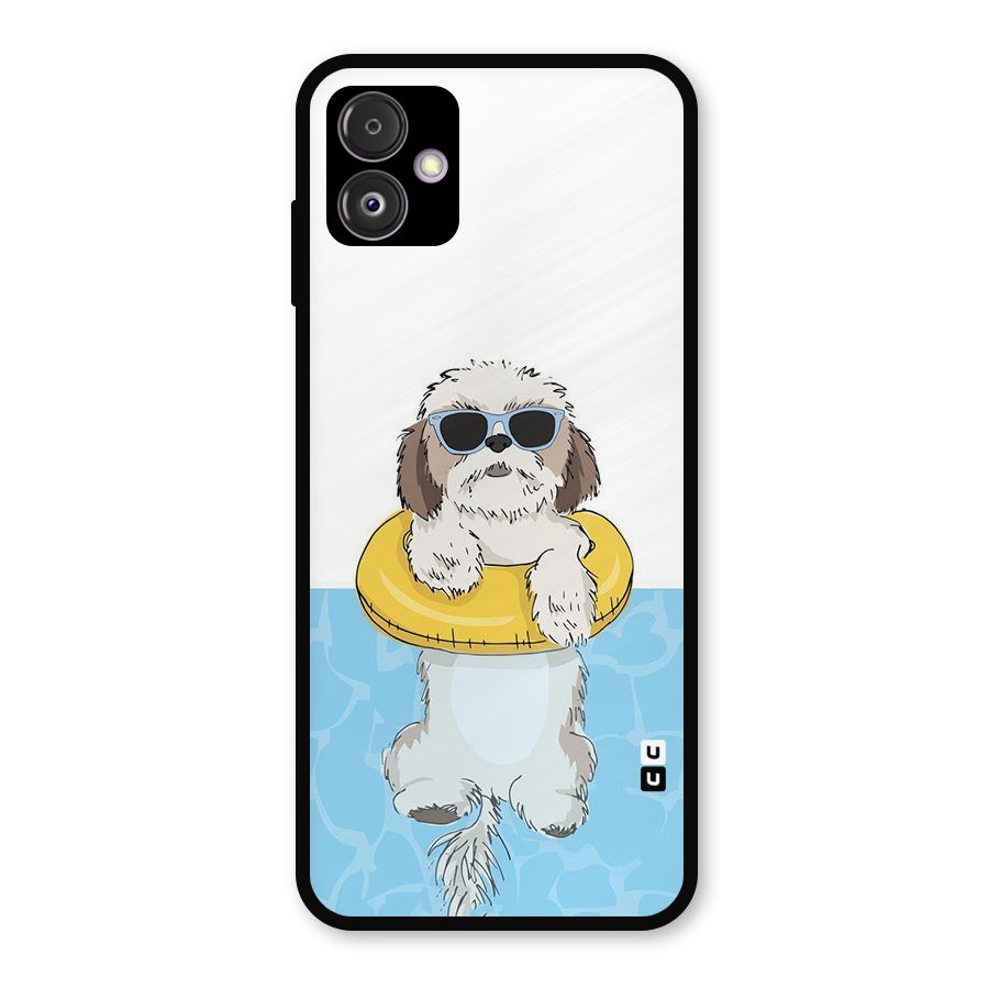 Swimming Doggo Metal Back Case for Galaxy F14