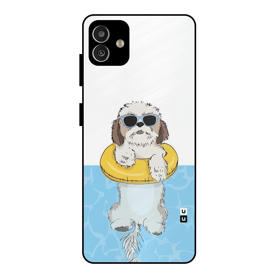 Swimming Doggo Metal Back Case for Galaxy M13 5G