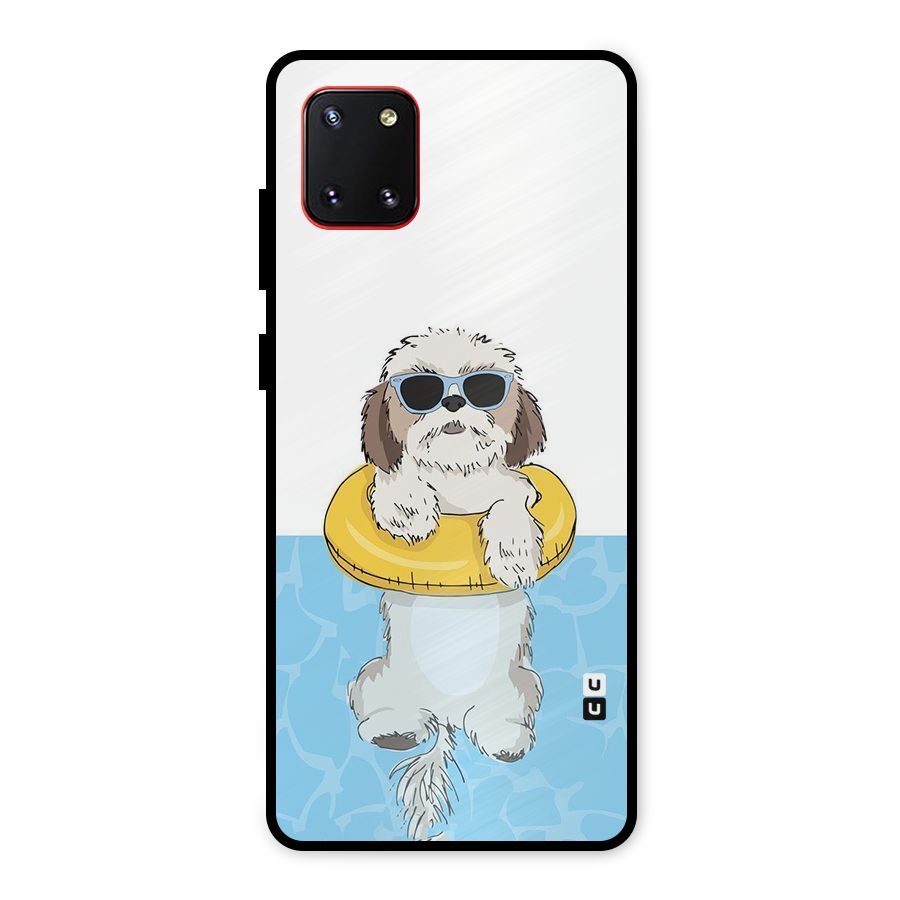 Swimming Doggo Metal Back Case for Galaxy Note 10 Lite