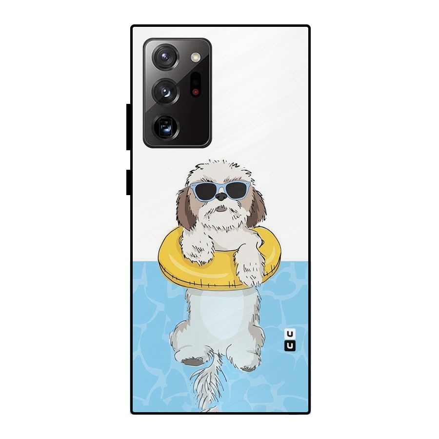 Swimming Doggo Metal Back Case for Galaxy Note 20 Ultra