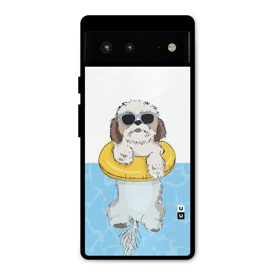 Swimming Doggo Metal Back Case for Google Pixel 6