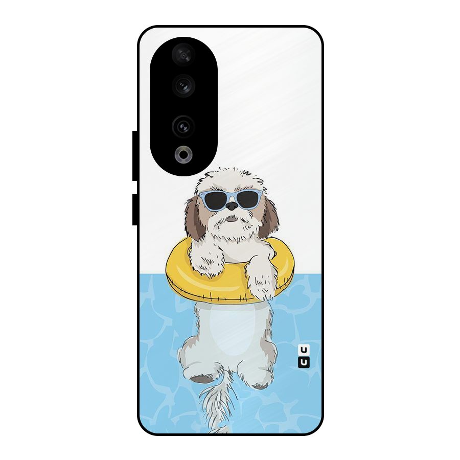 Swimming Doggo Metal Back Case for Honor 90