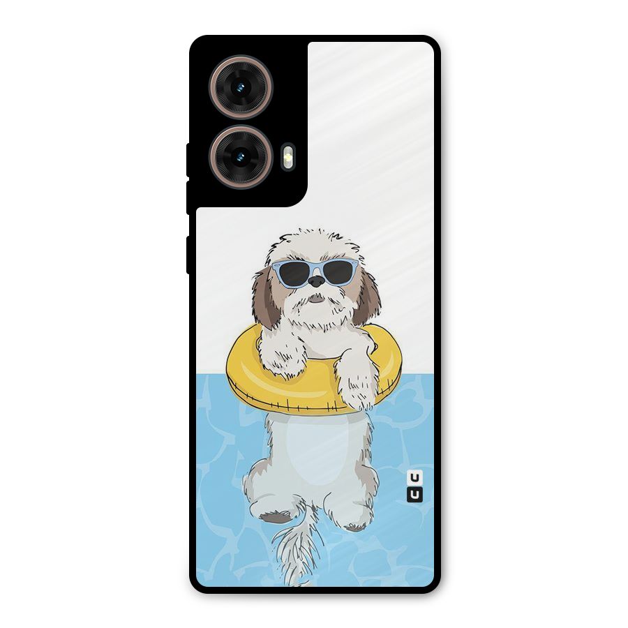 Swimming Doggo Metal Back Case for Moto G85