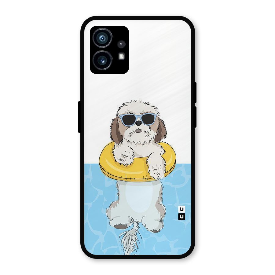 Swimming Doggo Metal Back Case for Nothing Phone 1