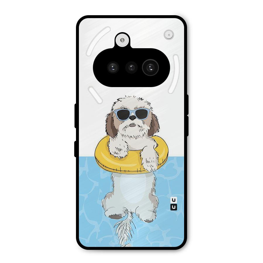 Swimming Doggo Metal Back Case for Nothing Phone 3a