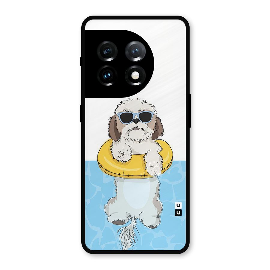 Swimming Doggo Metal Back Case for OnePlus 11