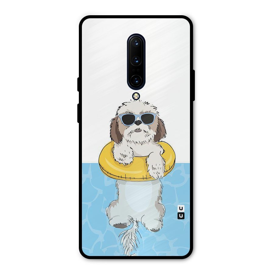 Swimming Doggo Metal Back Case for OnePlus 7 Pro
