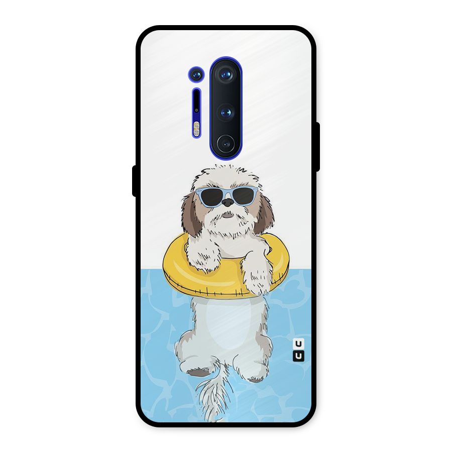 Swimming Doggo Metal Back Case for OnePlus 8 Pro