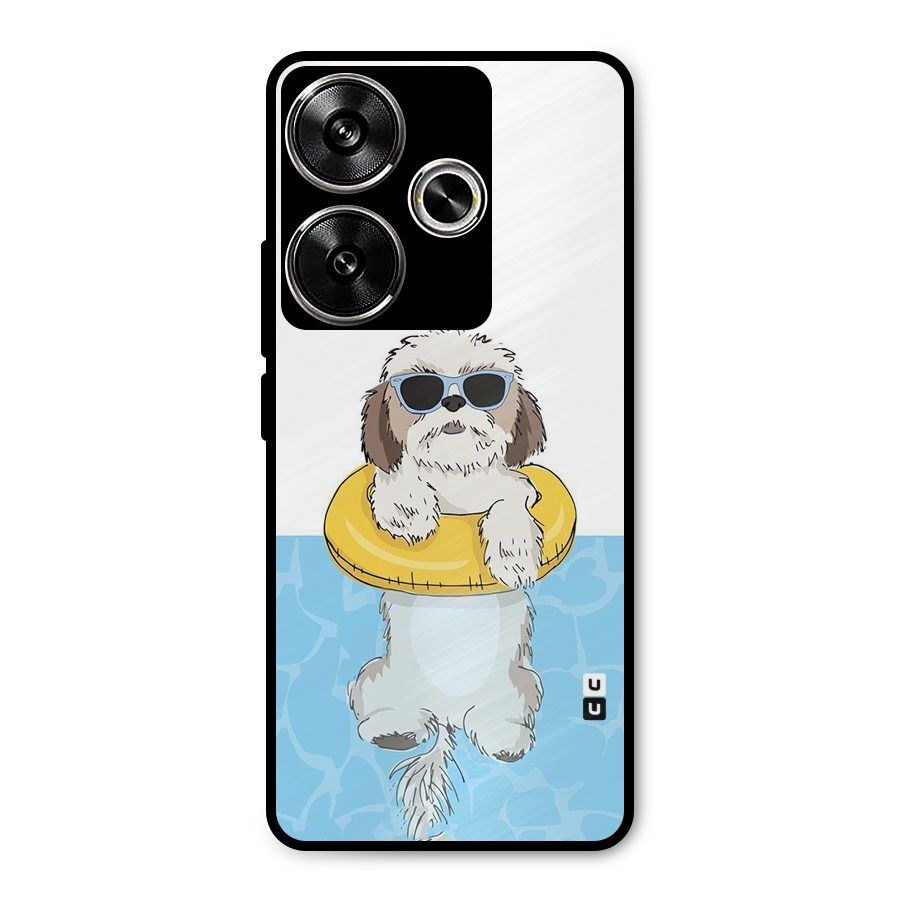 Swimming Doggo Metal Back Case for Poco F6