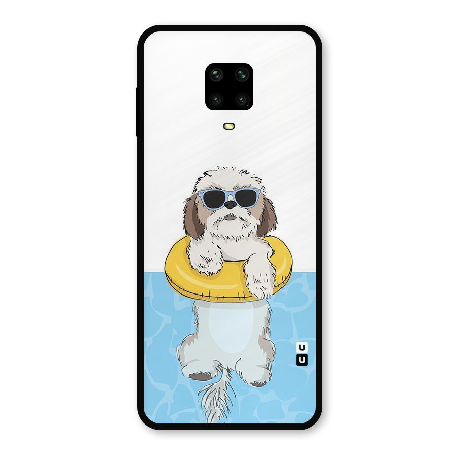 Swimming Doggo Metal Back Case for Poco M2 Pro
