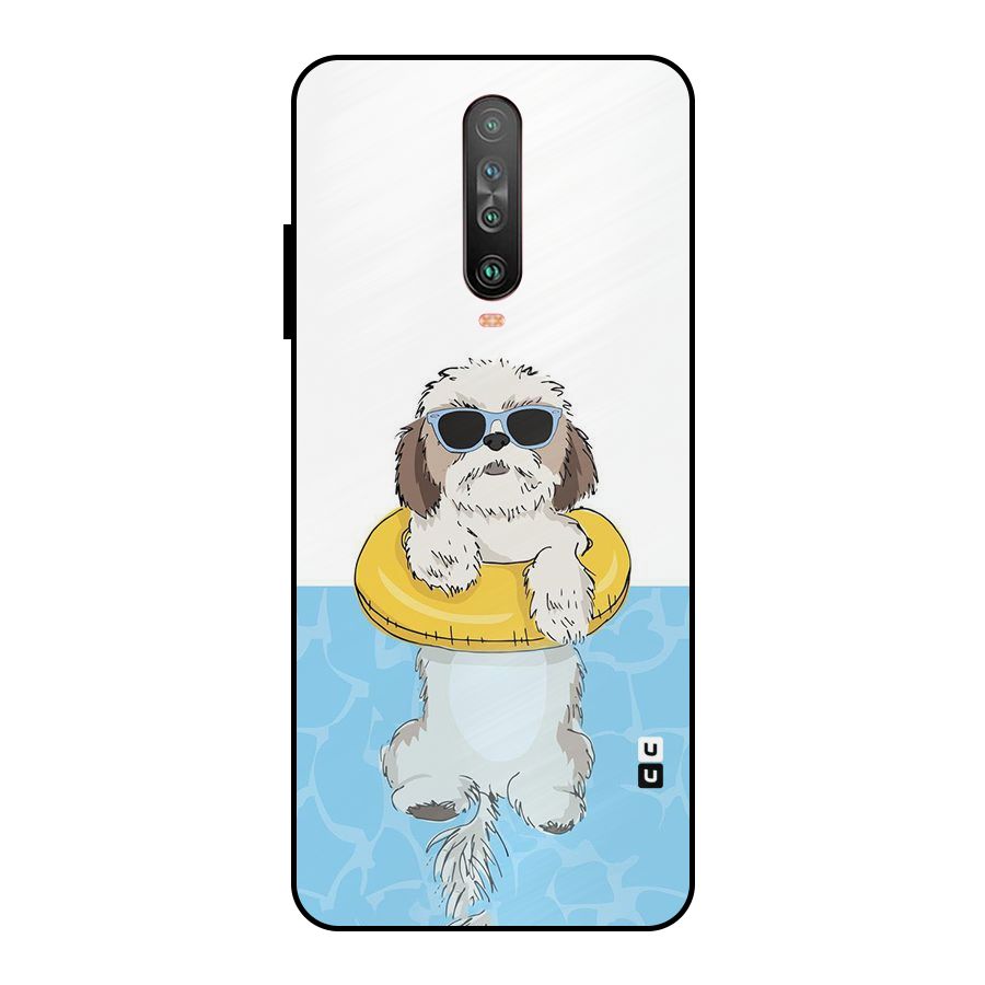 Swimming Doggo Metal Back Case for Poco X2