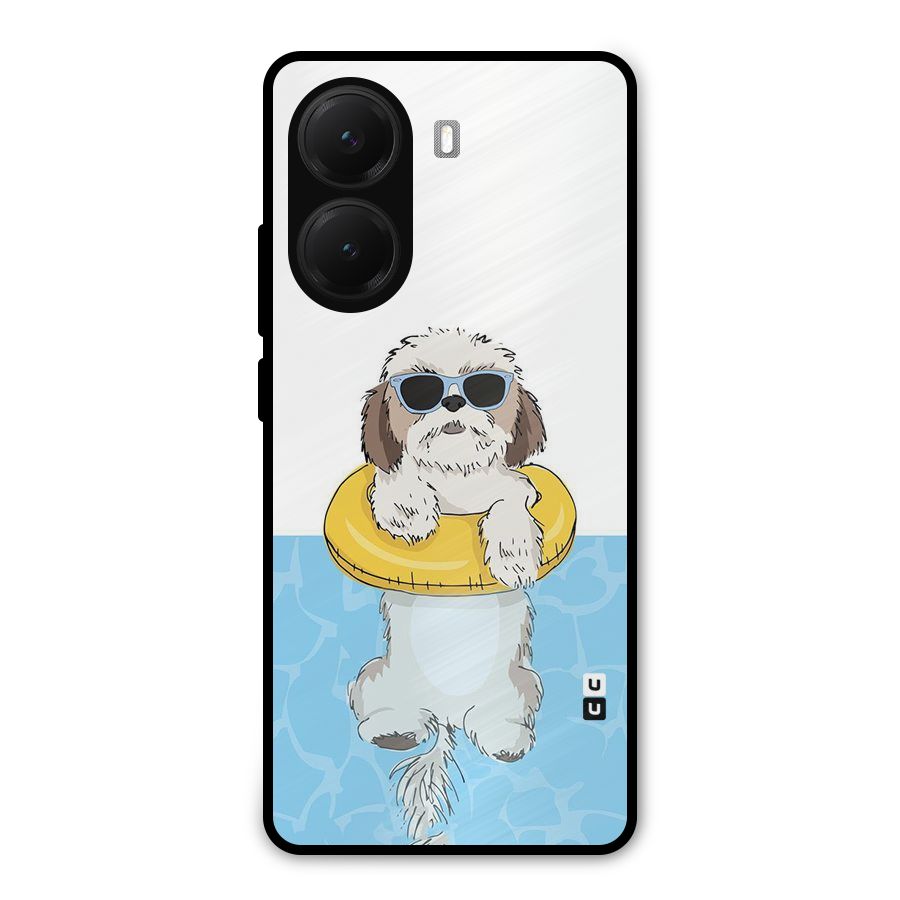 Swimming Doggo Metal Back Case for Poco X7 Pro