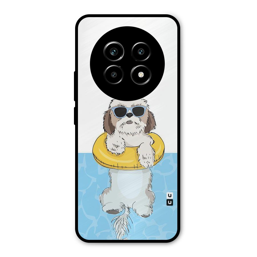 Swimming Doggo Metal Back Case for Realme 13 Pro
