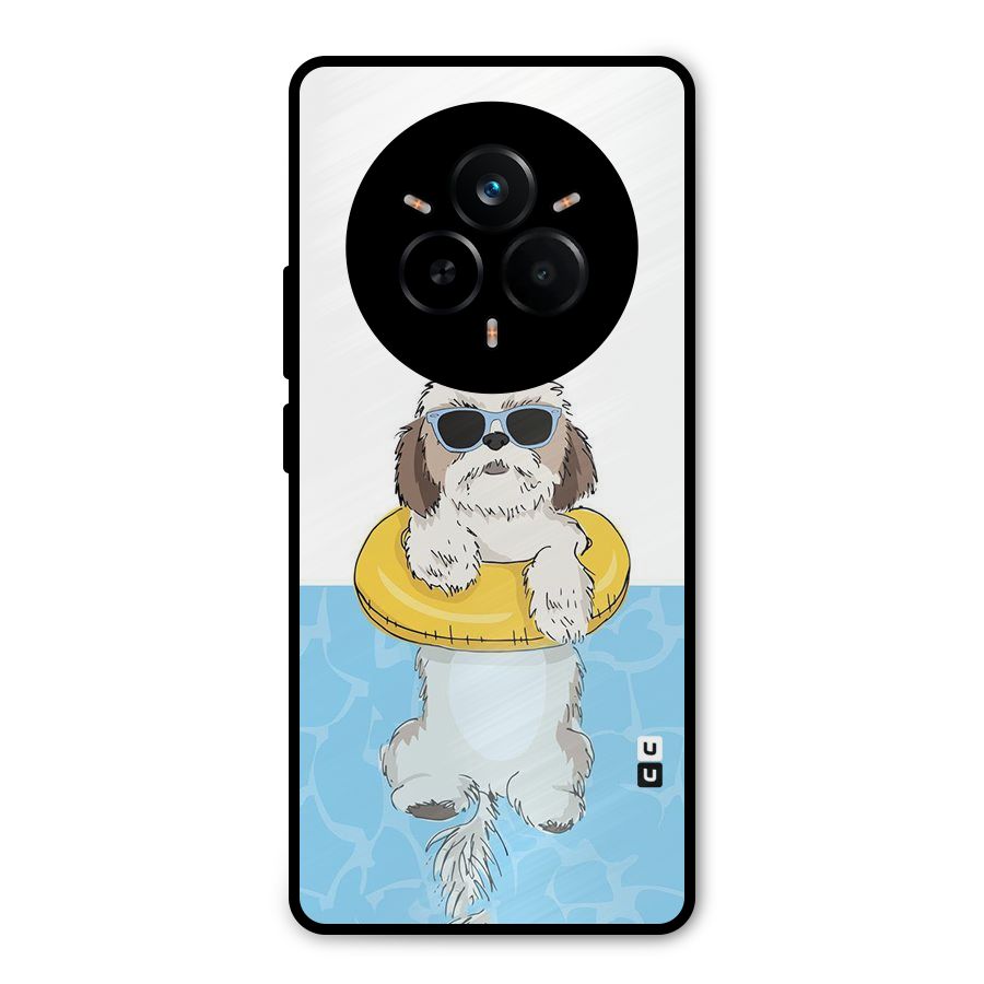 Swimming Doggo Metal Back Case for Realme 14 Pro