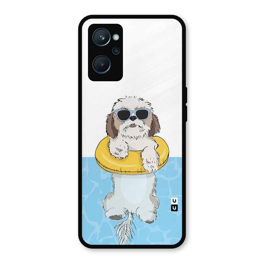 Swimming Doggo Metal Back Case for Realme 9i