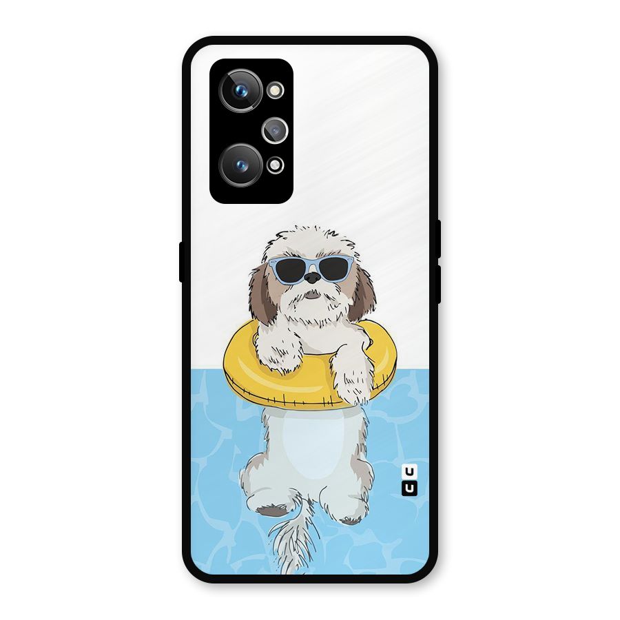 Swimming Doggo Metal Back Case for Realme GT 2