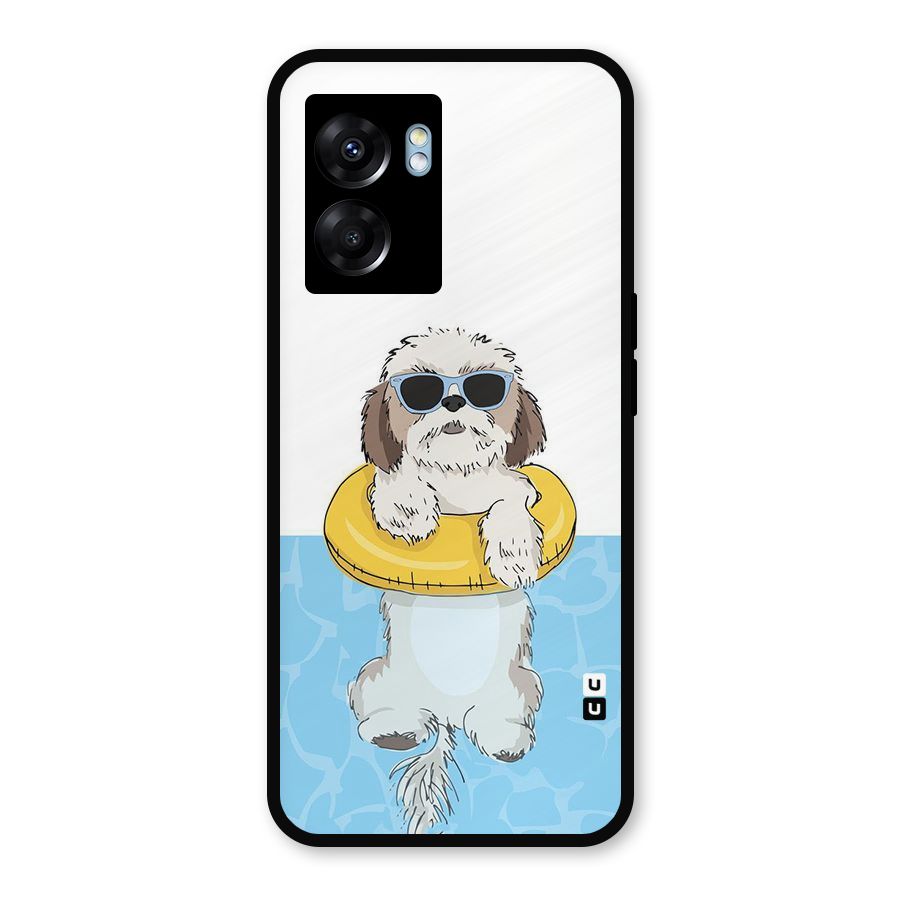 Swimming Doggo Metal Back Case for Realme Narzo 50 5G