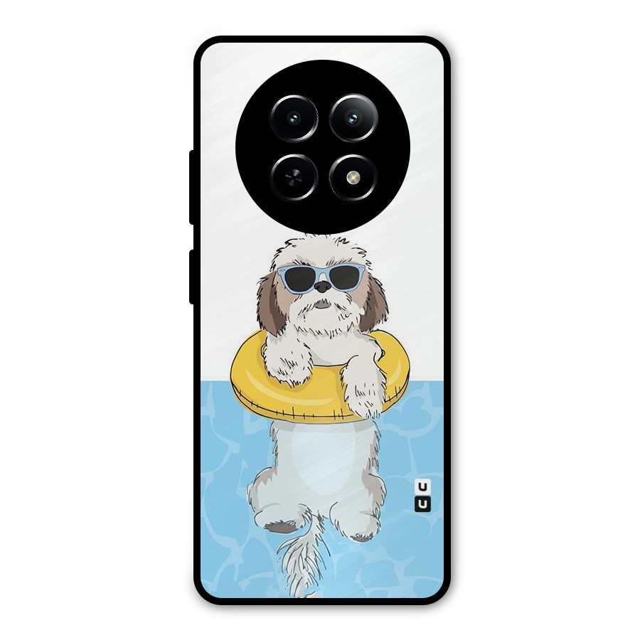 Swimming Doggo Metal Back Case for Realme Narzo N65