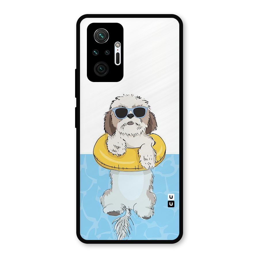 Swimming Doggo Metal Back Case for Redmi Note 10 Pro Max
