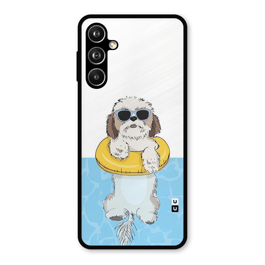 Swimming Doggo Metal Back Case for Samsung Galaxy M54