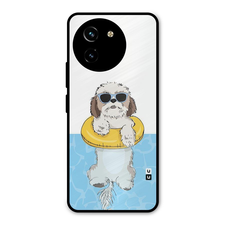 Swimming Doggo Metal Back Case for Vivo T3x