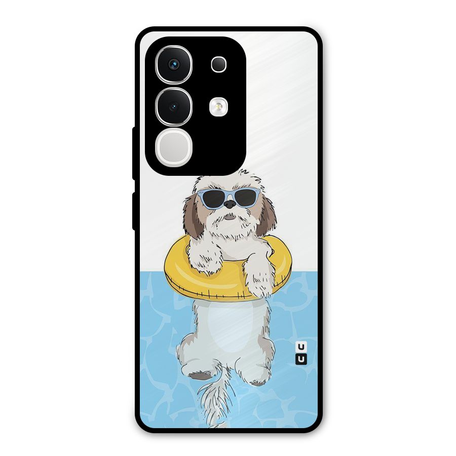 Swimming Doggo Metal Back Case for Vivo T4x