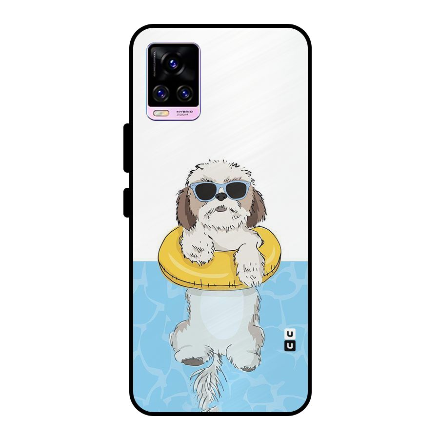 Swimming Doggo Metal Back Case for Vivo V20 Pro
