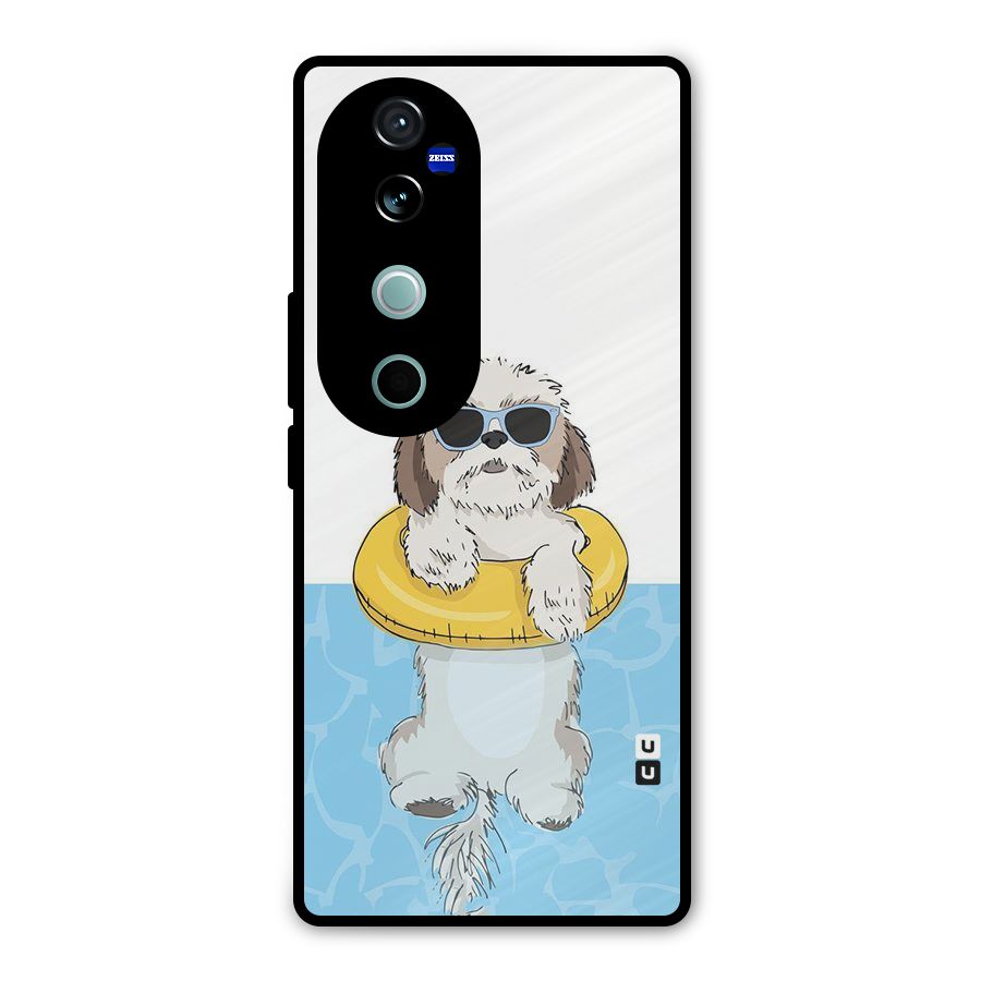 Swimming Doggo Metal Back Case for Vivo V40