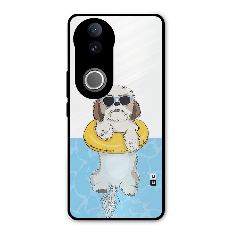 Swimming Doggo Metal Back Case for Vivo V50