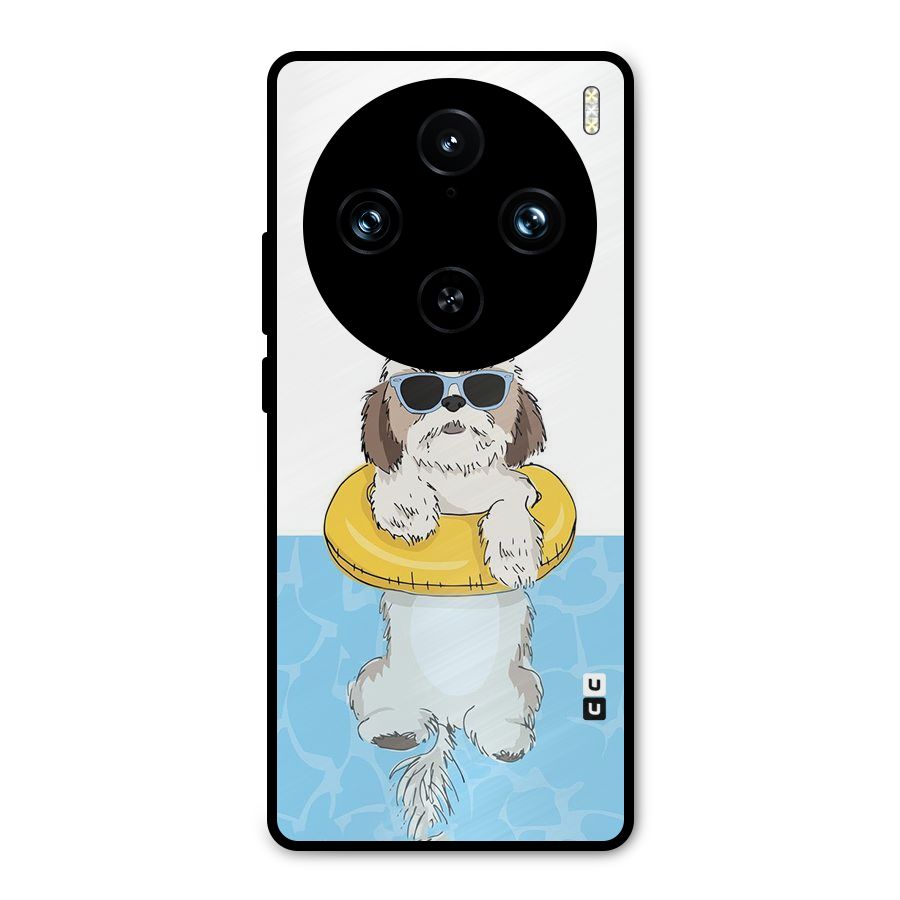 Swimming Doggo Metal Back Case for Vivo X100 Pro