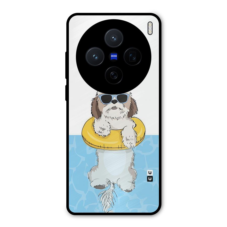 Swimming Doggo Metal Back Case for Vivo X200