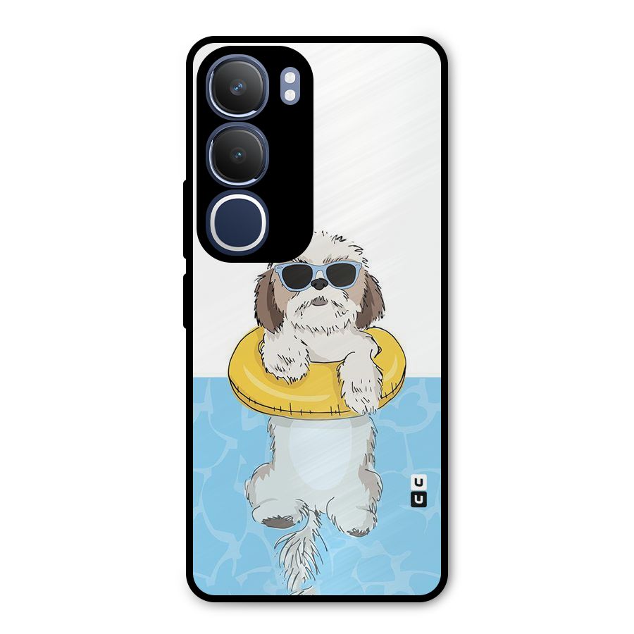 Swimming Doggo Metal Back Case for Vivo Y29