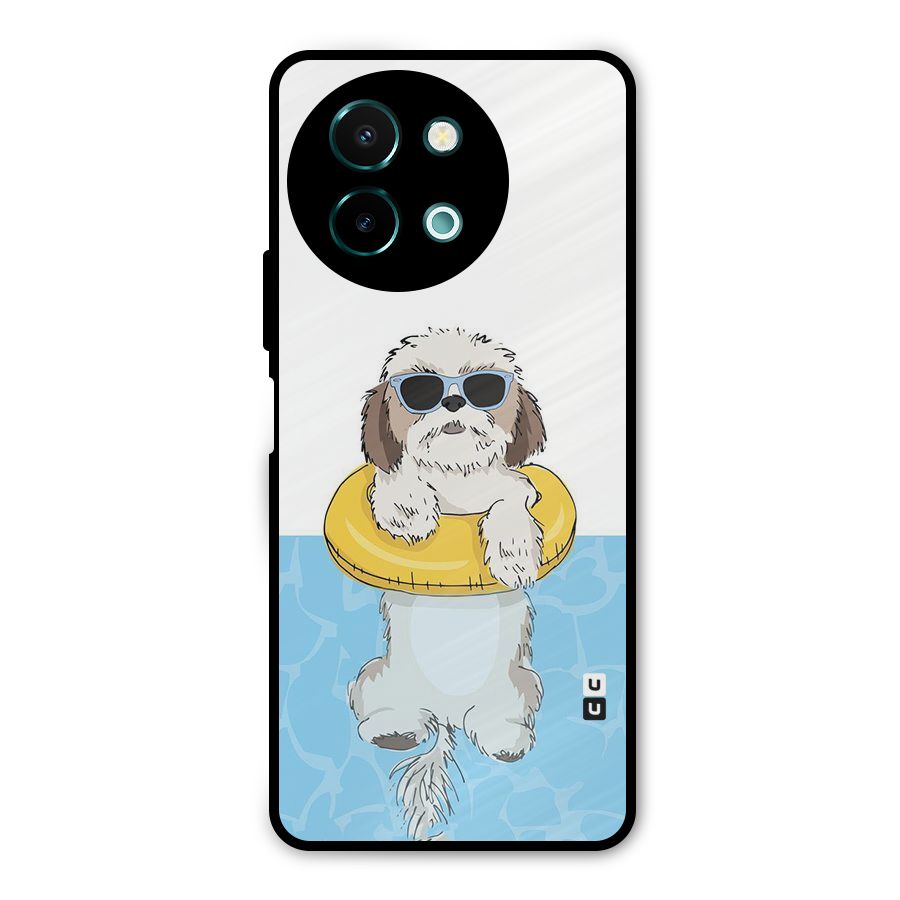 Swimming Doggo Metal Back Case for Vivo Y58