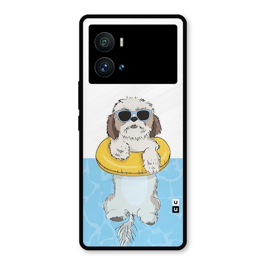 Swimming Doggo Metal Back Case for iQOO 9 Pro