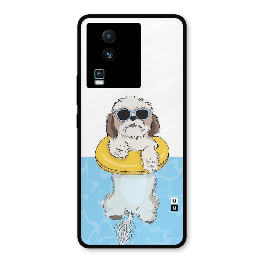 Swimming Doggo Metal Back Case for iQOO Neo 7
