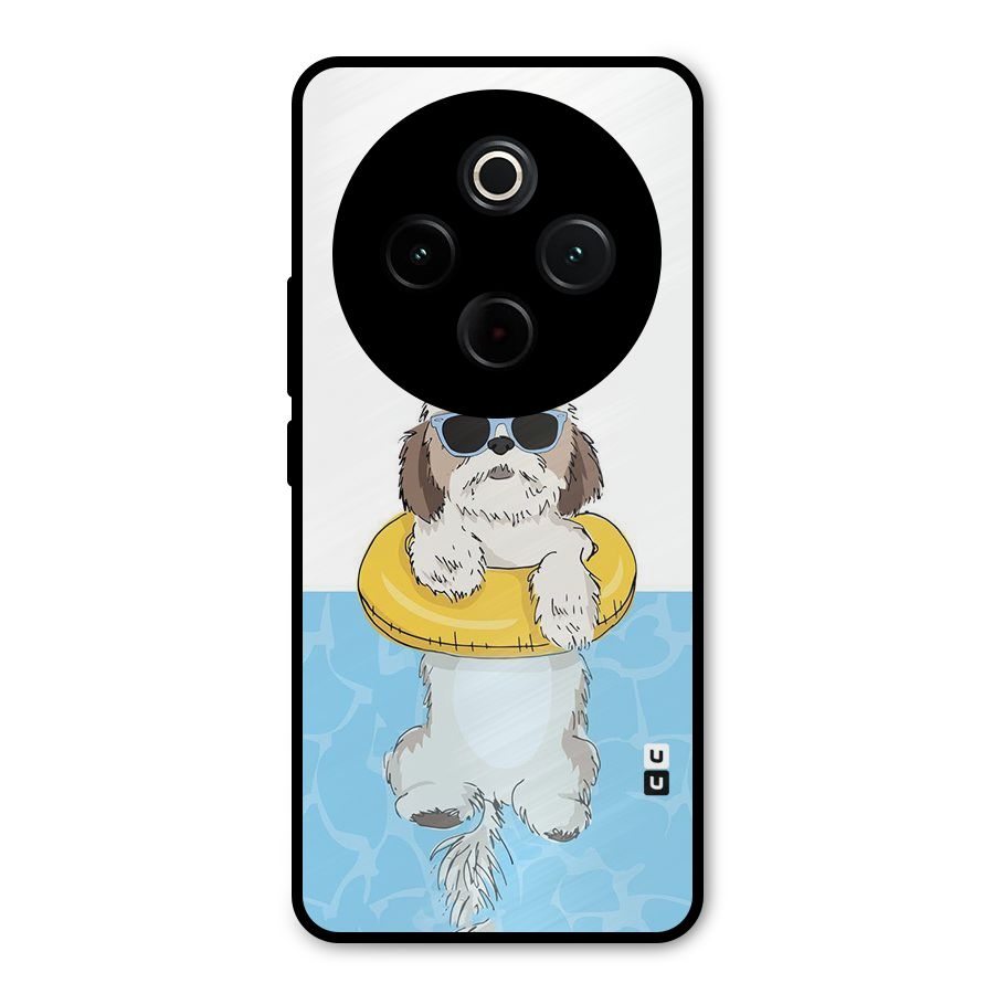 Swimming Doggo Metal Back Case for iQOO Z10