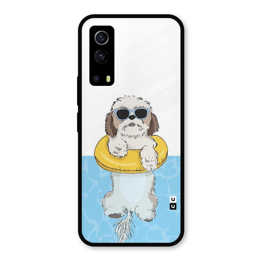 Swimming Doggo Metal Back Case for iQOO Z3