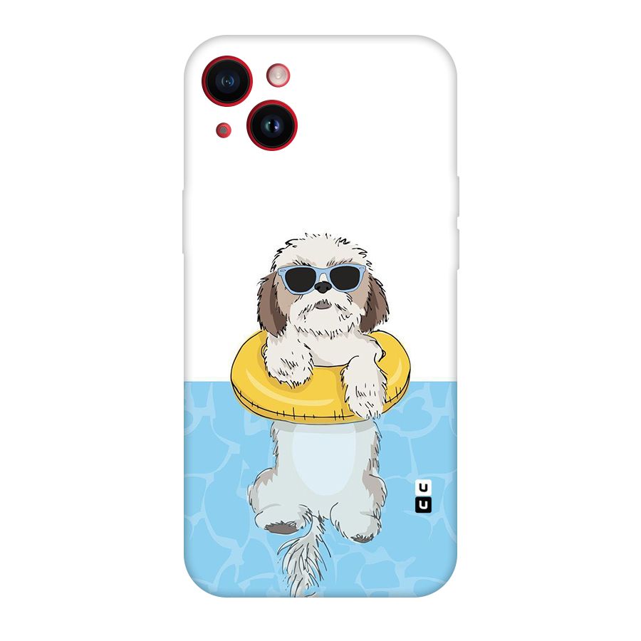 Swimming Doggo Original Polycarbonate Back Case for iPhone 14 Plus