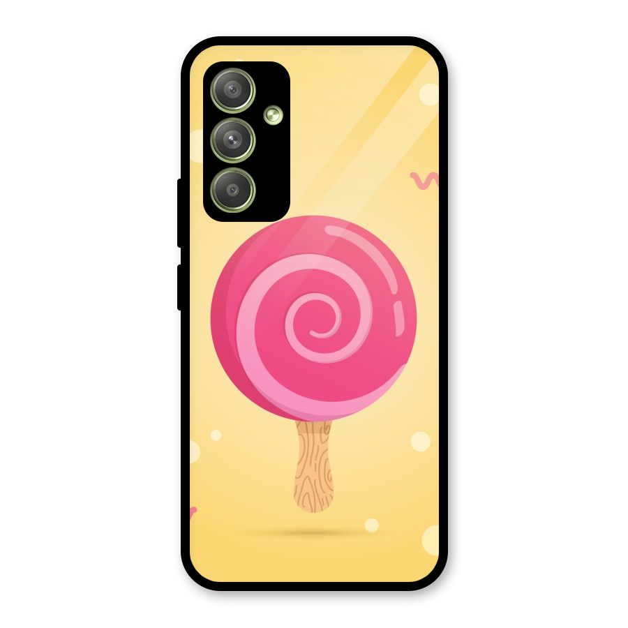 Swirl Ice Cream Glass Back Case for Galaxy A54