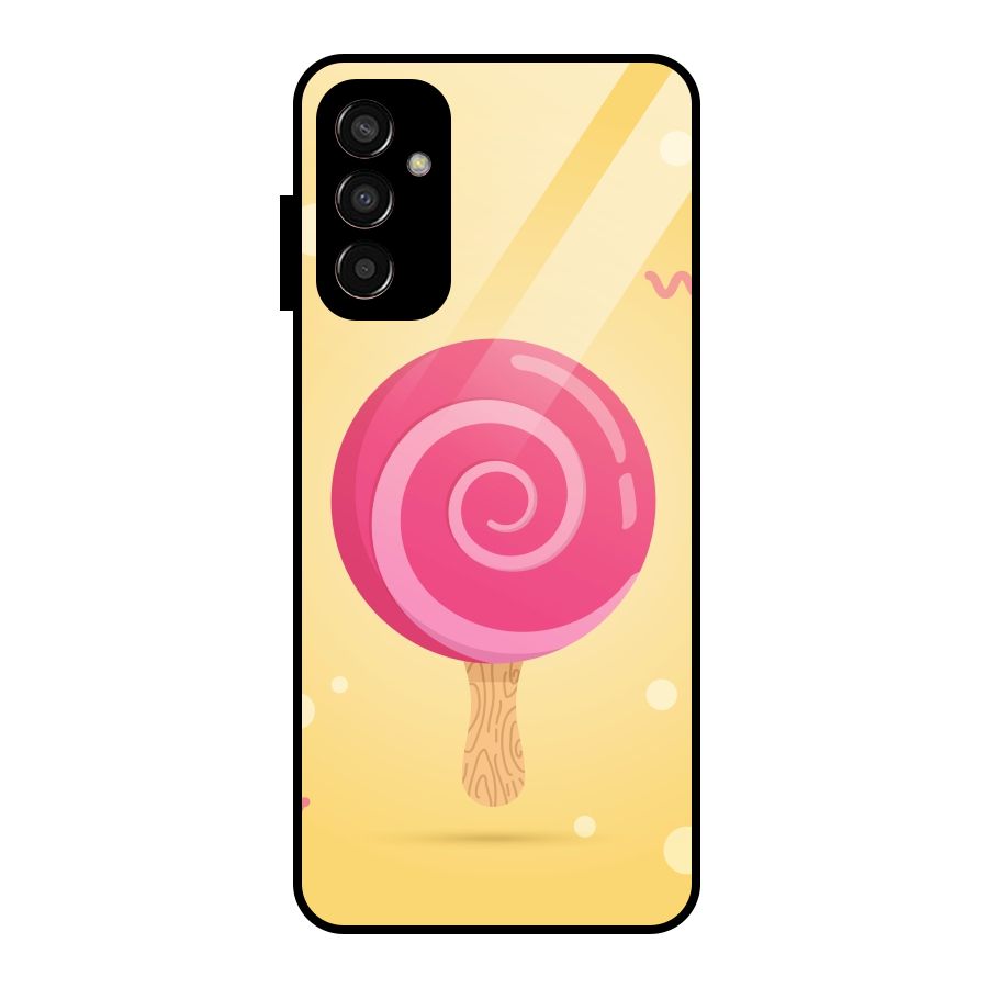 Swirl Ice Cream Glass Back Case for Galaxy F13