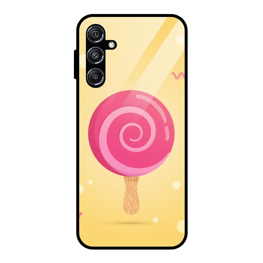 Swirl Ice Cream Glass Back Case for Galaxy M34 5G