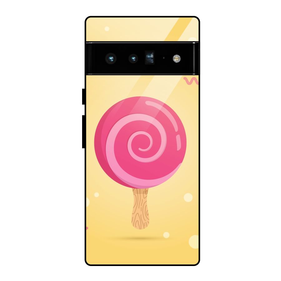 Swirl Ice Cream Glass Back Case for Google Pixel 6 Pro