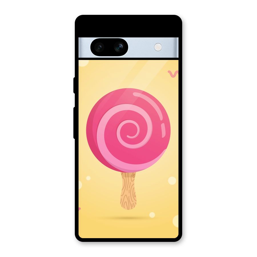 Swirl Ice Cream Glass Back Case for Google Pixel 7a