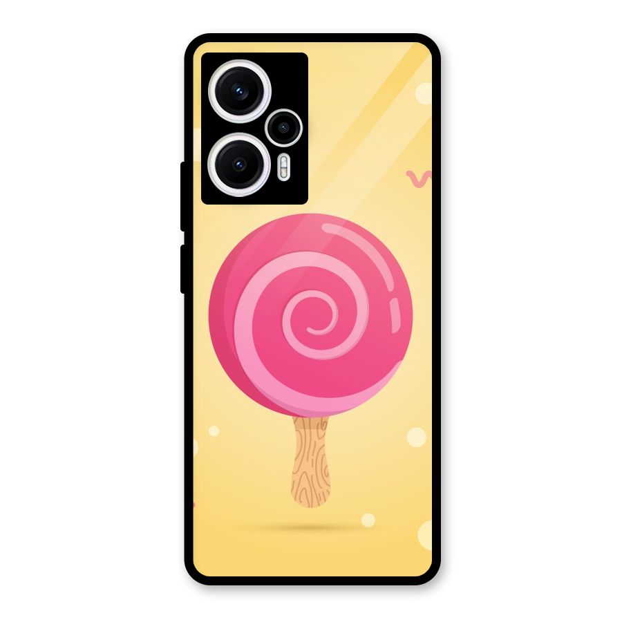 Swirl Ice Cream Glass Back Case for Poco F5